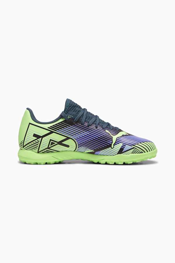 FUTURE 7 PLAY TT Football Boots Youth, Gray Skies-Elektro Purple-Fizzy Apple-PUMA White, extralarge-GBR