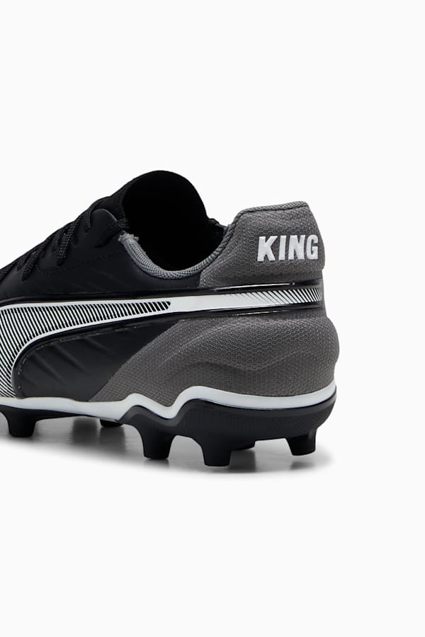 KING MATCH FG/AG Football Boots Youth, PUMA Black-PUMA White-Cool Dark Gray, extralarge