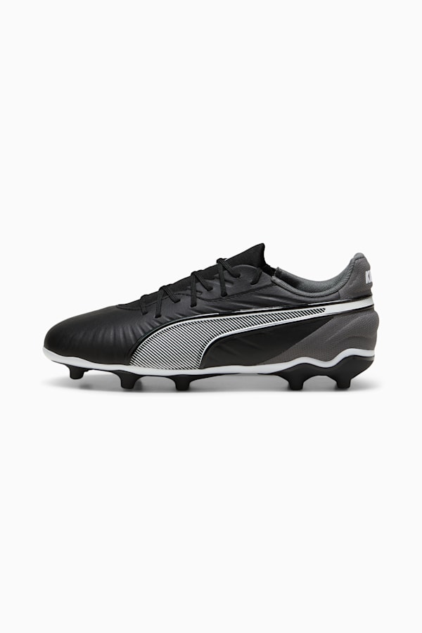 KING MATCH FG/AG Football Boots Youth, PUMA Black-PUMA White-Cool Dark Gray, extralarge