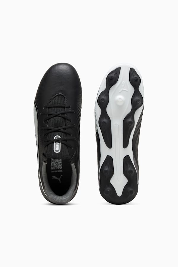 KING MATCH FG/AG Football Boots Youth, PUMA Black-PUMA White-Cool Dark Gray, extralarge