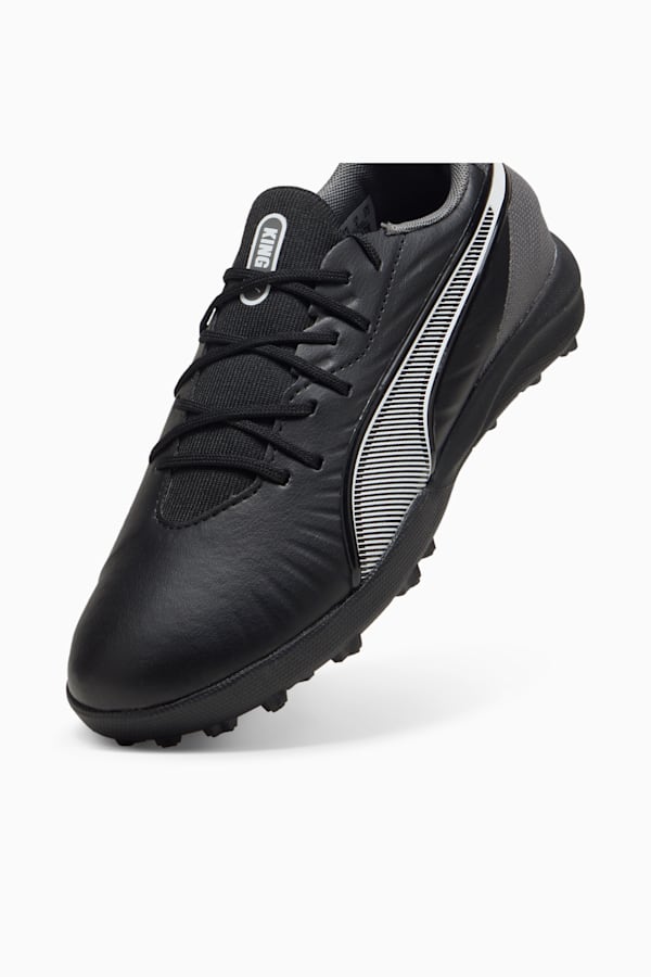 KING MATCH TT Football Boots Youth, PUMA Black-PUMA White-Cool Dark Gray, extralarge-GBR