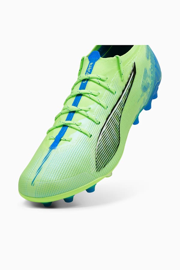 ULTRA 5 ULTIMATE MG Football Boots Unisex, Fizzy Apple-PUMA White-Bluemazing, extralarge-GBR