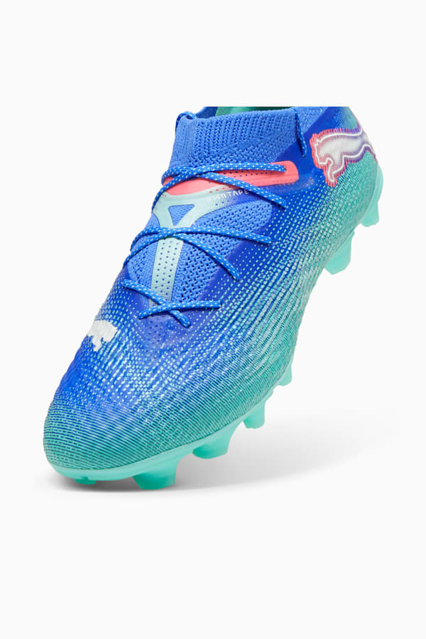 FUTURE 7 PRO+ FG/AG Football Boots, Bluemazing-PUMA White-Electric Peppermint, extralarge
