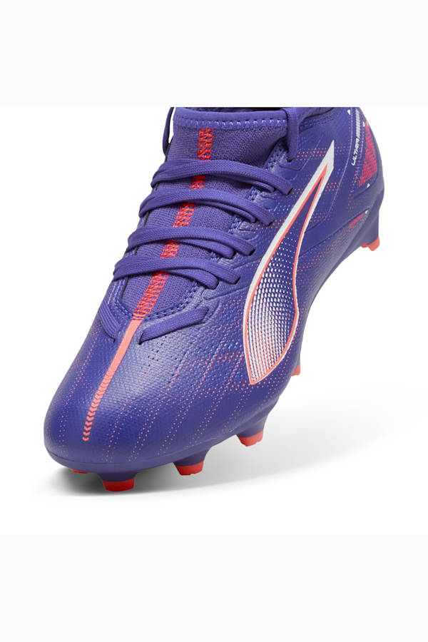 ULTRA 5 MATCH FG/AG Football Boots Youth, Lapis Lazuli-PUMA White-Sunset Glow, extralarge