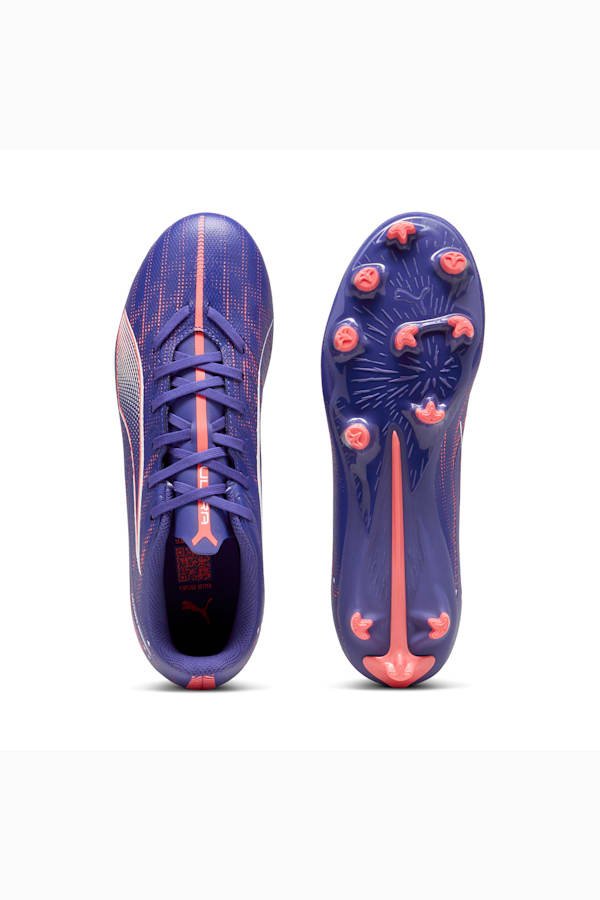 ULTRA 5 PLAY FG/AG Football Boots Women, Lapis Lazuli-PUMA White-Sunset Glow, extralarge