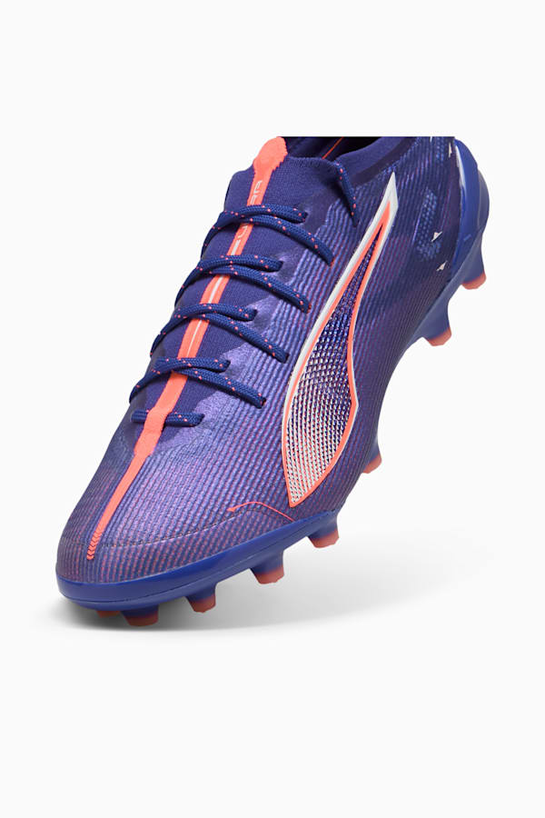 ULTRA 5 ULTIMATE AG Football Boots Women, Lapis Lazuli-PUMA White-Sunset Glow, extralarge
