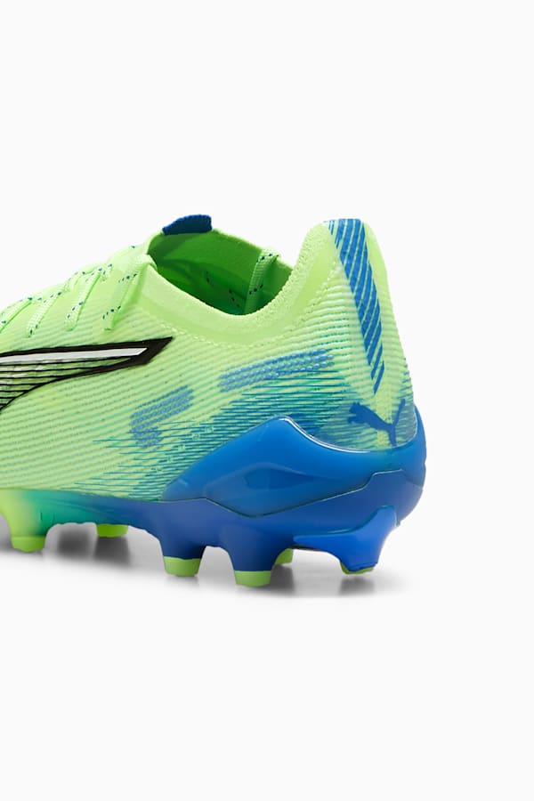 ULTRA 5 ULTIMATE AG Football Boots Women, Fizzy Apple-PUMA White-Bluemazing, extralarge