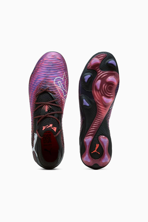 FUTURE 8 ULTIMATE FG Football Boots Unisex, PUMA Black-PUMA White-Glowing Red, extralarge