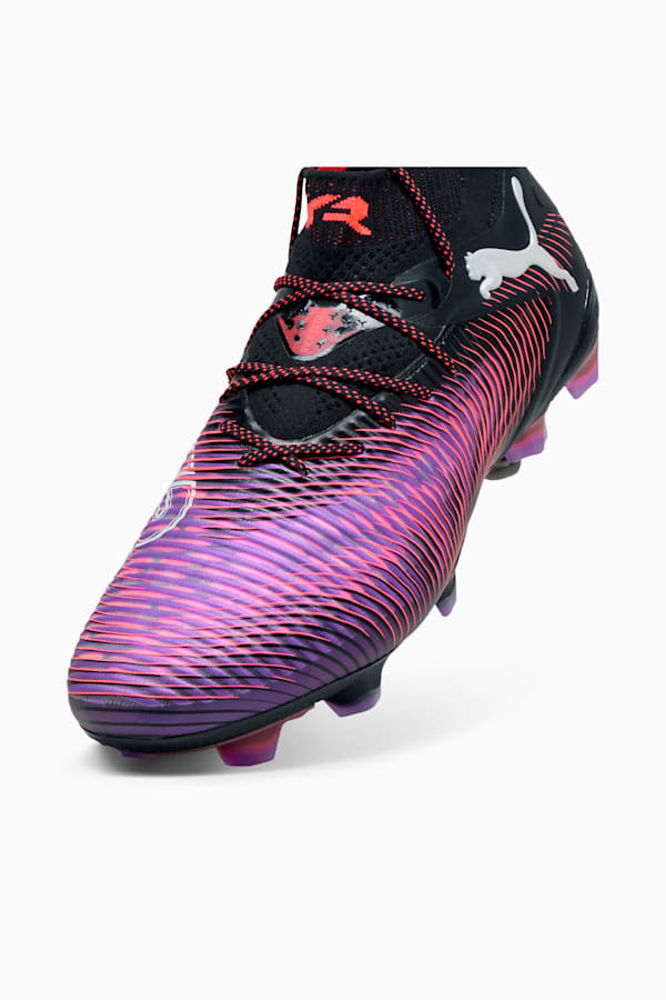 FUTURE 8 ULTIMATE FG Football Boots Unisex, PUMA Black-PUMA White-Glowing Red, extralarge