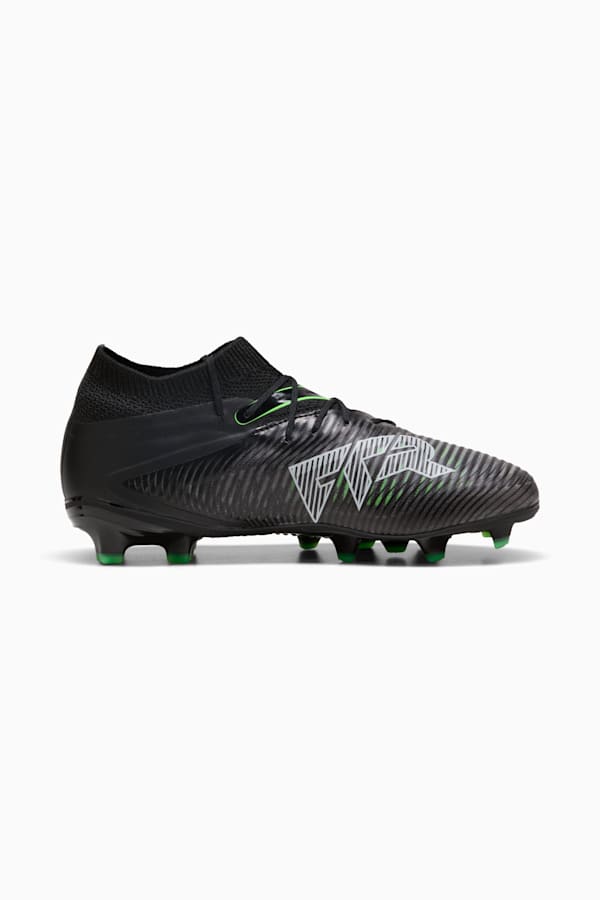 FUTURE 8 PRO FG/AG Football Boots Youth, PUMA Black-Cool Light Gray-Fluo Green, extralarge