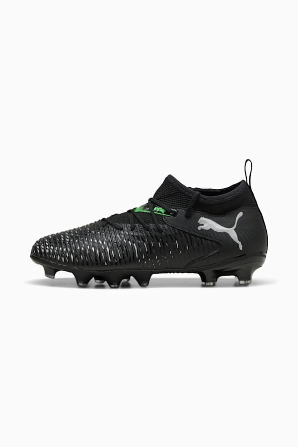 FUTURE 8 MATCH FG/AG Football Boots Youth, PUMA Black-Cool Light Gray-Fluo Green, extralarge