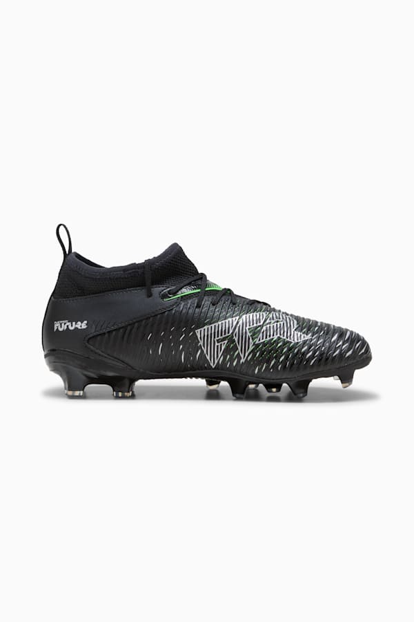 FUTURE 8 MATCH FG/AG Football Boots Youth, PUMA Black-Cool Light Gray-Fluo Green, extralarge