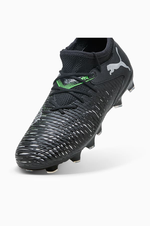 FUTURE 8 MATCH FG/AG Football Boots Youth, PUMA Black-Cool Light Gray-Fluo Green, extralarge