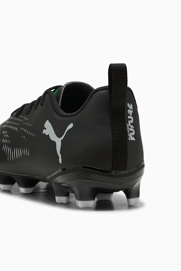 FUTURE 8 PLAY FG/AG Football Boots Youth, PUMA Black-Cool Light Gray-Fluo Green, extralarge