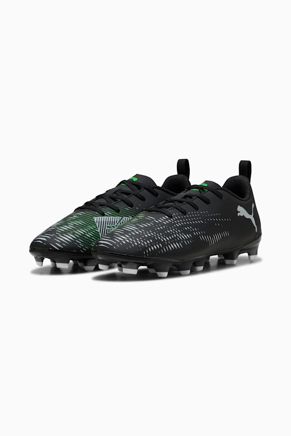 FUTURE 8 PLAY FG/AG Football Boots Youth, PUMA Black-Cool Light Gray-Fluo Green, extralarge