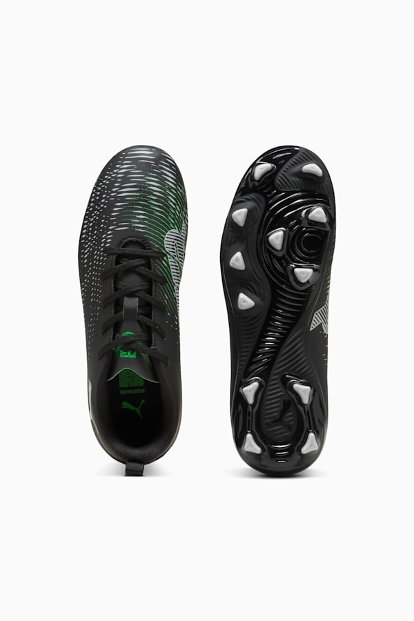 FUTURE 8 PLAY FG/AG Football Boots Youth, PUMA Black-Cool Light Gray-Fluo Green, extralarge