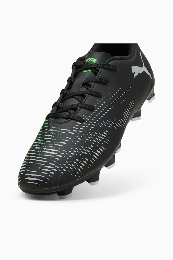 FUTURE 8 PLAY FG/AG Football Boots Youth, PUMA Black-Cool Light Gray-Fluo Green, extralarge