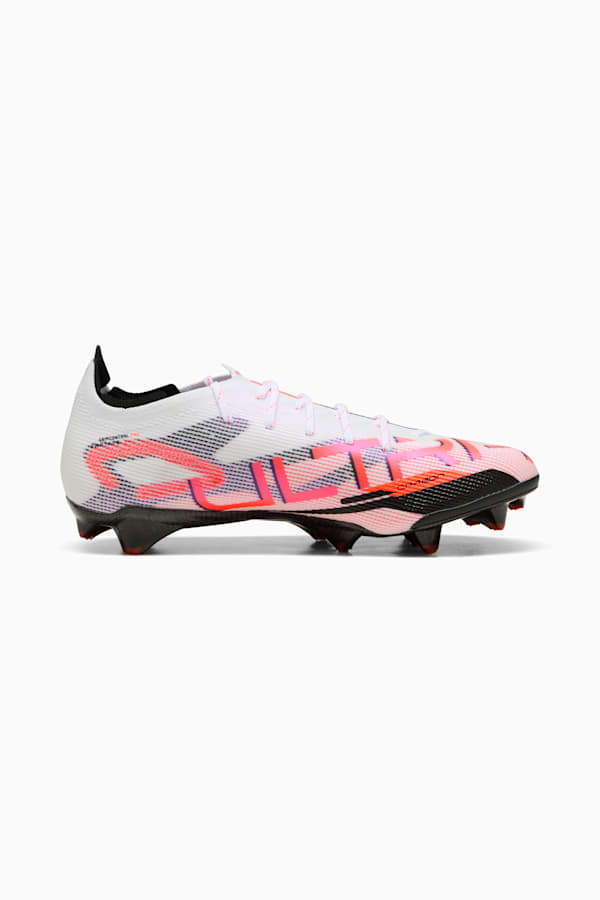 ULTRA 5 CARBON FG Football Boots Women, PUMA White-PUMA Black-Glowing Red, extralarge