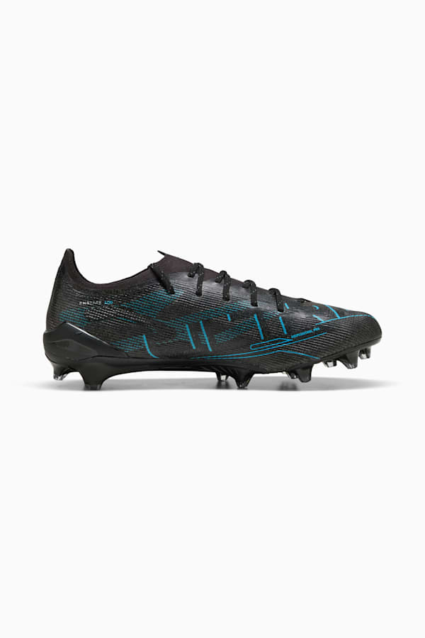ULTRA 5 ULTIMATE FG Football Boots Unisex, PUMA Black-PUMA Silver-Bright Aqua, extralarge