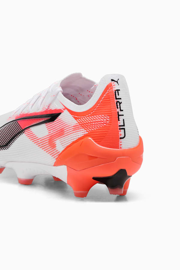 ULTRA 5 ULTIMATE FG Football Boots Women, PUMA White-PUMA Black-Glowing Red, extralarge
