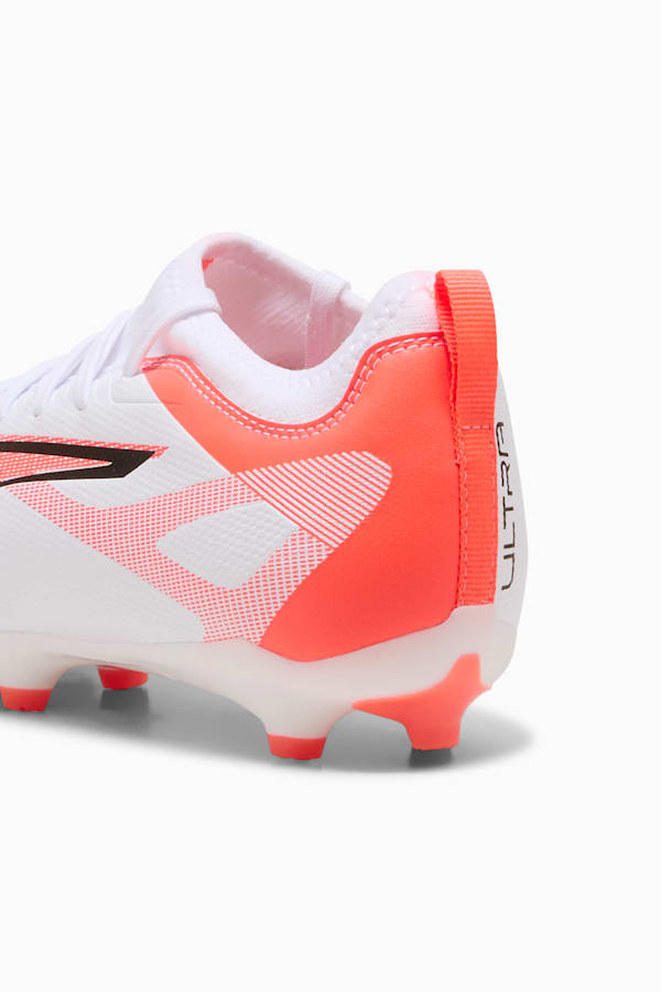 ULTRA 5 MATCH FG/AG Football Boots Youth, PUMA White-PUMA Black-Glowing Red, extralarge