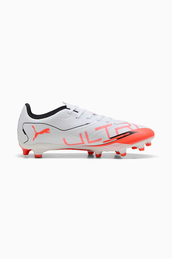 ULTRA 5 PLAY FG/AG Football Boots Women, PUMA White-PUMA Black-Glowing Red, extralarge-GBR