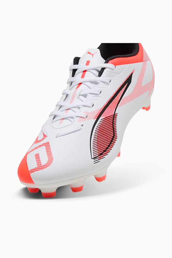 ULTRA 5 PLAY FG/AG Football Boots Women, PUMA White-PUMA Black-Glowing Red, extralarge-GBR