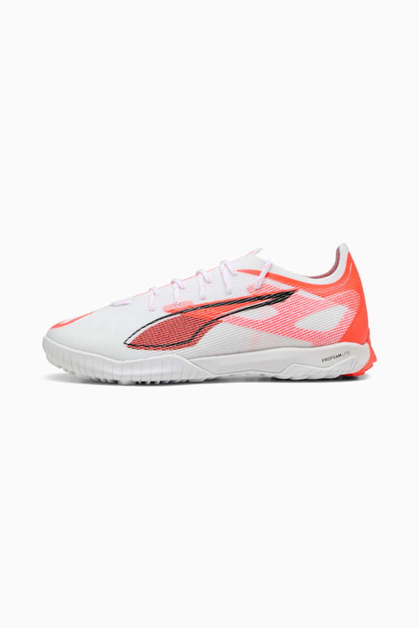 ULTRA 5 PRO CAGE Football Boots Unisex, PUMA White-PUMA Black-Glowing Red, extralarge-GBR