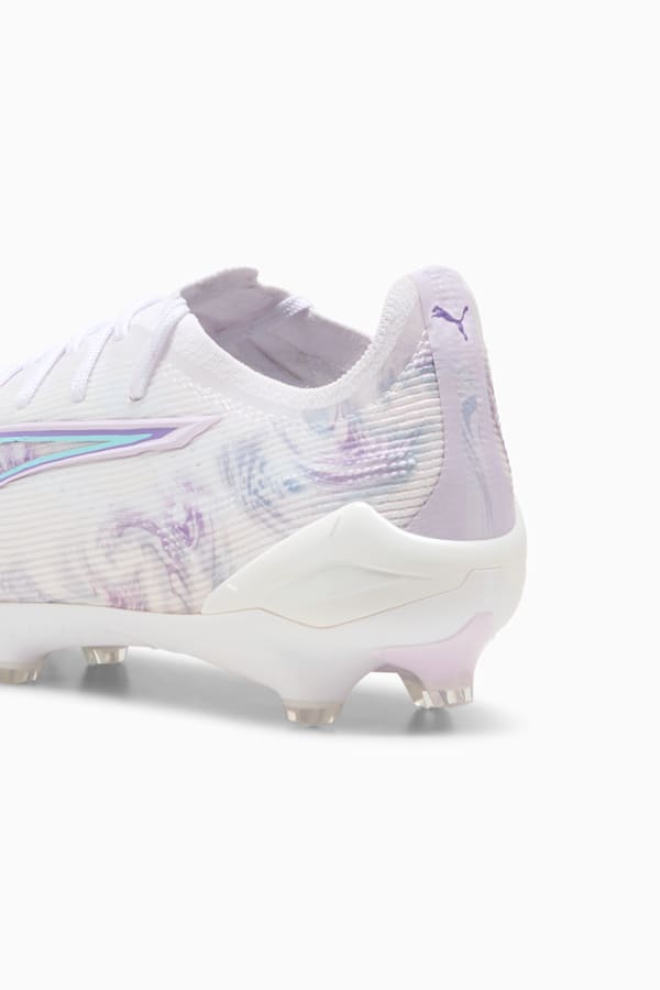 ULTRA 5 ULTIMATE BRILLIANCE FG Football Boots Women, PUMA White-PUMA Black-Spring Lavender, extralarge