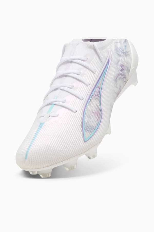 ULTRA 5 ULTIMATE BRILLIANCE FG Football Boots Women, PUMA White-PUMA Black-Spring Lavender, extralarge