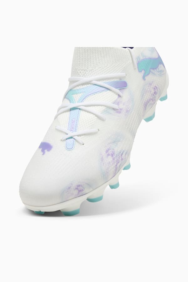 FUTURE 7 MATCH BL FG/AG Women, PUMA White-PUMA Black-Spring Lavender, extralarge