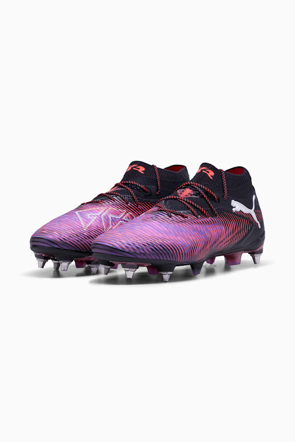 FUTURE 8 ULTIMATE MxSG Football Boots Unisex, PUMA Black-PUMA White-Glowing Red, extralarge