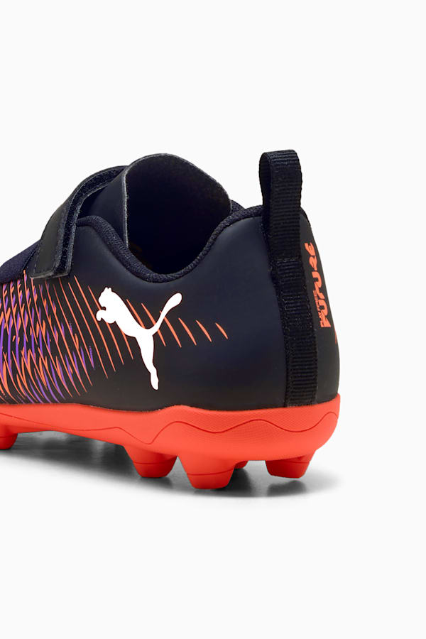 FUTURE 8 PLAY V FG/AG RB Football Boots Youth, PUMA Black-PUMA White-Glowing Red, extralarge