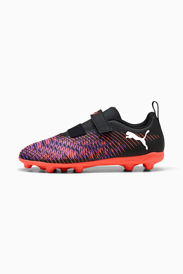 FUTURE 8 PLAY V FG/AG RB Football Boots Youth, PUMA Black-PUMA White-Glowing Red, extralarge