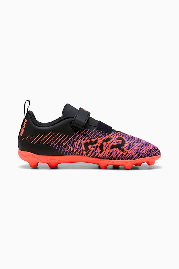 FUTURE 8 PLAY V FG/AG RB Football Boots Youth, PUMA Black-PUMA White-Glowing Red, extralarge