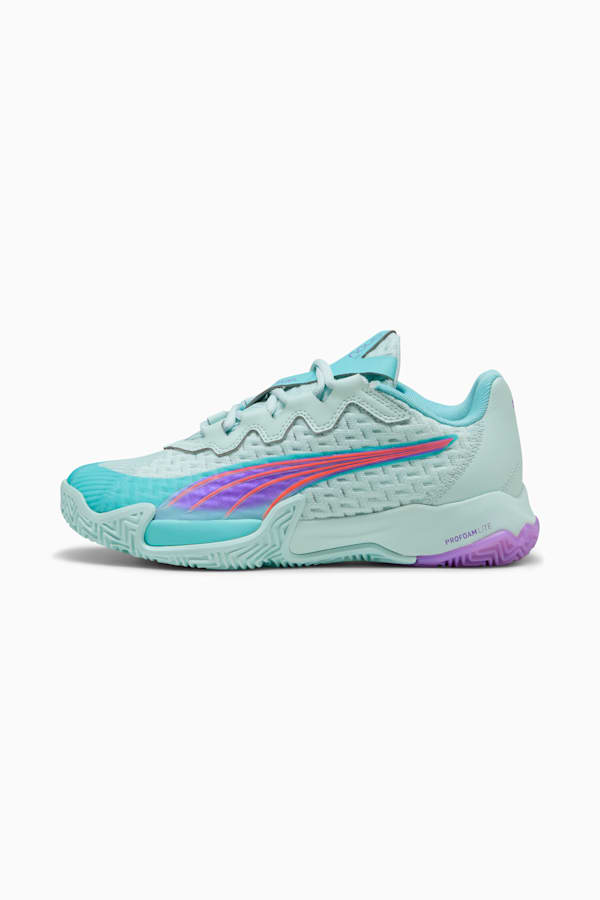 NOVA Elite Padel Boots Women, Peaceful Blue-Purple Glimmer-Safe Lake, extralarge