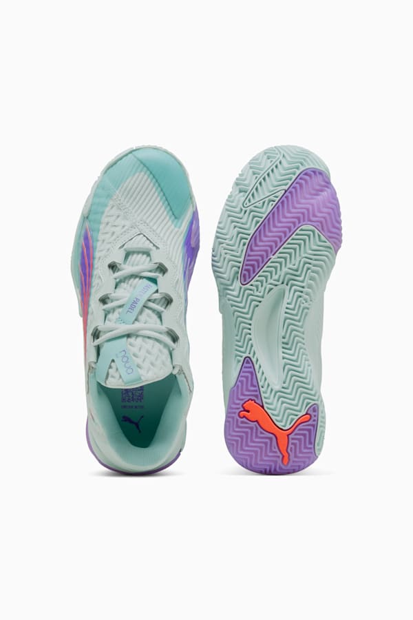 NOVA Elite Padel Boots Women, Peaceful Blue-Purple Glimmer-Safe Lake, extralarge