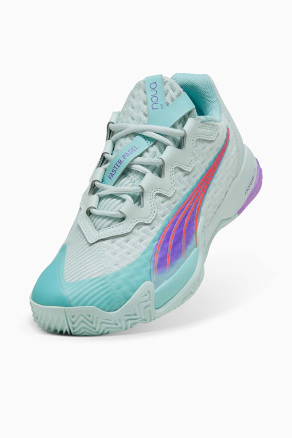 NOVA Elite Padel Boots Women, Peaceful Blue-Purple Glimmer-Safe Lake, extralarge