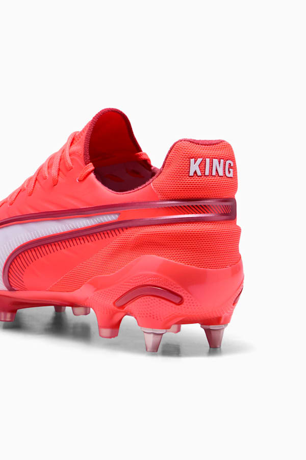 KING ULTIMATE MxSG Football Boots, Glowing Red-PUMA White-Red Fire, extralarge