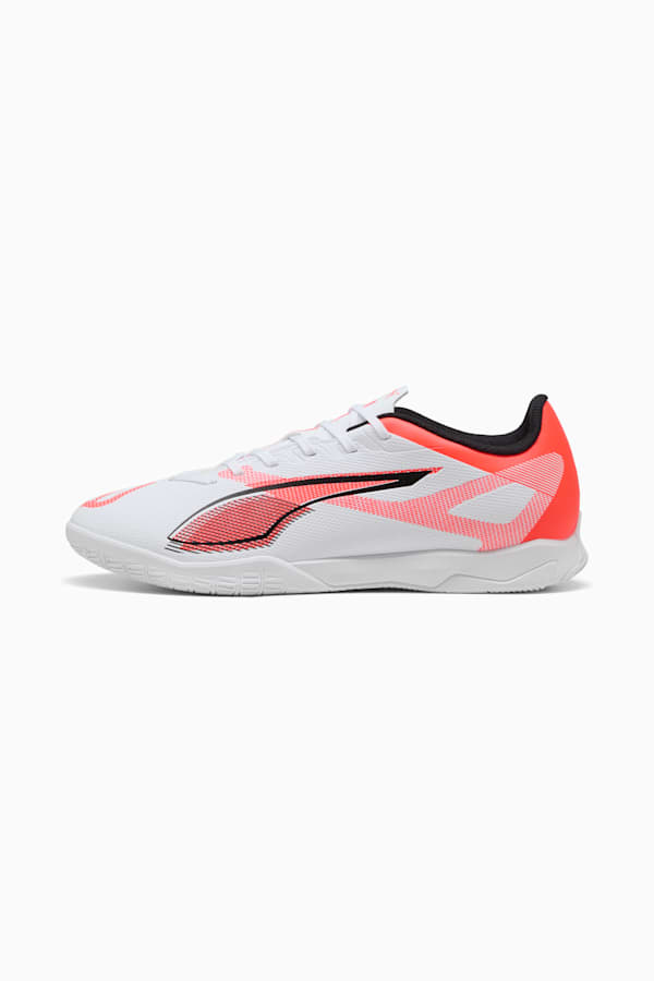 ULTRA 5 PLAY IT Futsal Boots Youth, PUMA White-PUMA Black-Glowing Red, extralarge-GBR