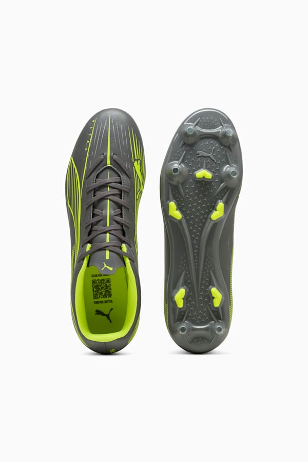 ULTRA 5 PLAY MxSG Football Boots Unisex, Matte Aged Silver-Yellow Alert-Puma Aged Silver, extralarge-GBR