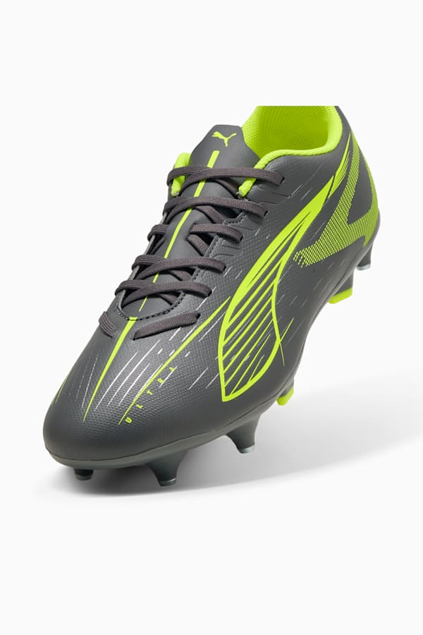 ULTRA 5 PLAY MxSG Football Boots Unisex, Matte Aged Silver-Yellow Alert-Puma Aged Silver, extralarge-GBR