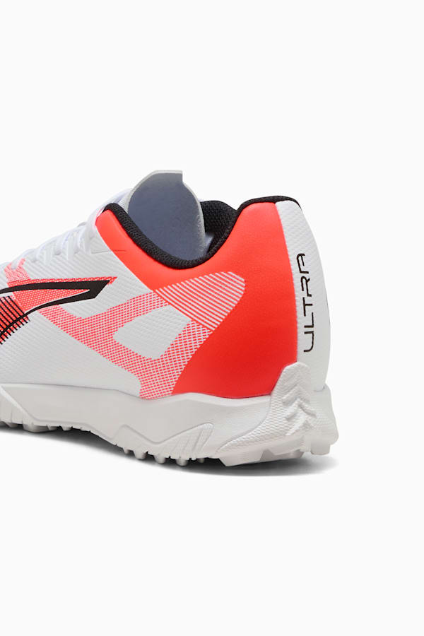 ULTRA 5 PLAY TT Football Boots Unisex, PUMA White-PUMA Black-Glowing Red, extralarge-GBR
