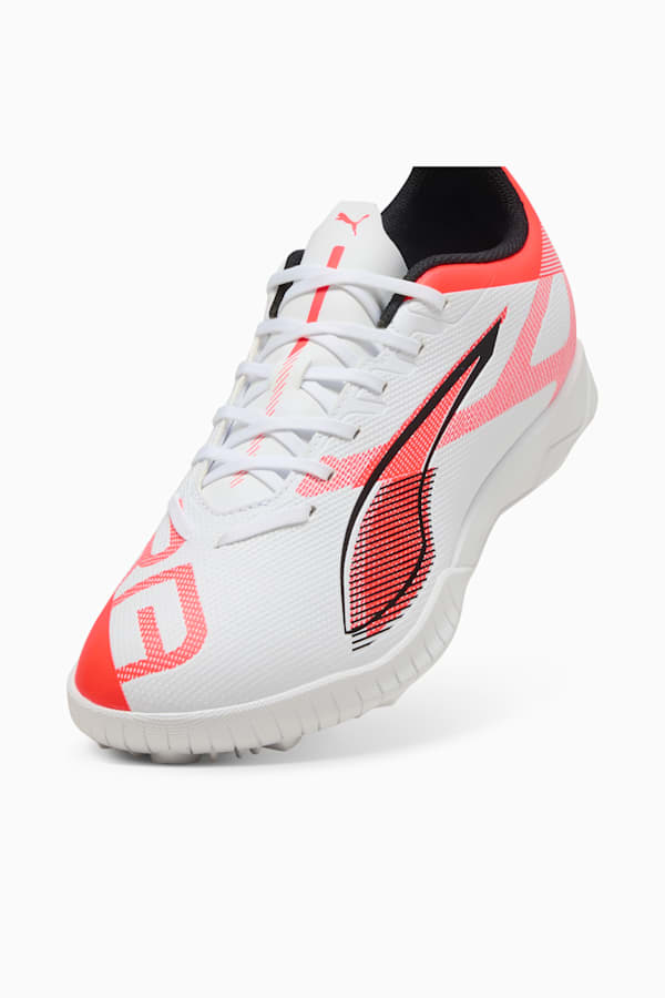 ULTRA 5 PLAY TT Football Boots Unisex, PUMA White-PUMA Black-Glowing Red, extralarge-GBR