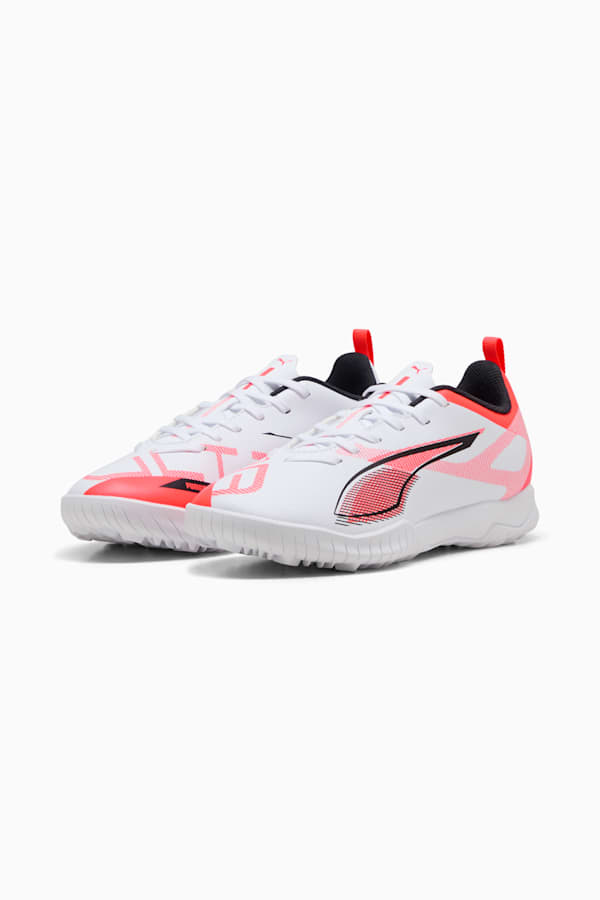 ULTRA 5 PLAY TT Football Boots Youth, PUMA White-PUMA Black-Glowing Red, extralarge-GBR