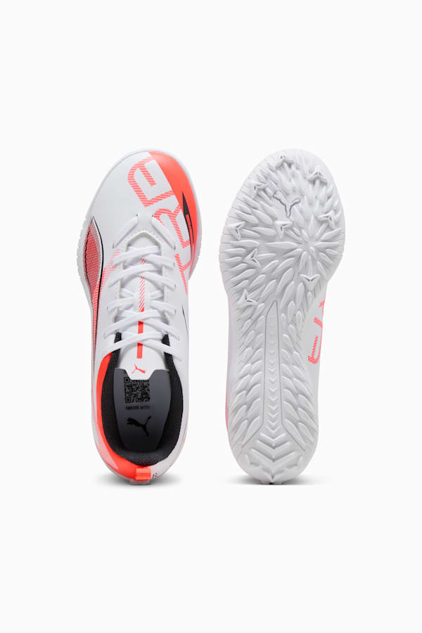 ULTRA 5 PLAY TT Football Boots Youth, PUMA White-PUMA Black-Glowing Red, extralarge-GBR