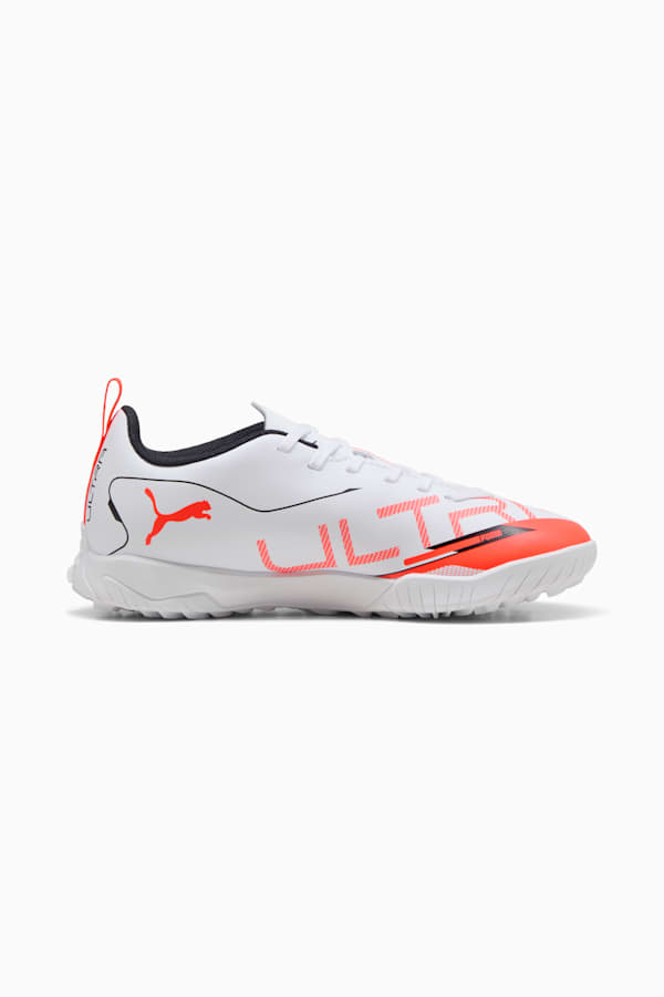 ULTRA 5 PLAY TT Football Boots Youth, PUMA White-PUMA Black-Glowing Red, extralarge-GBR