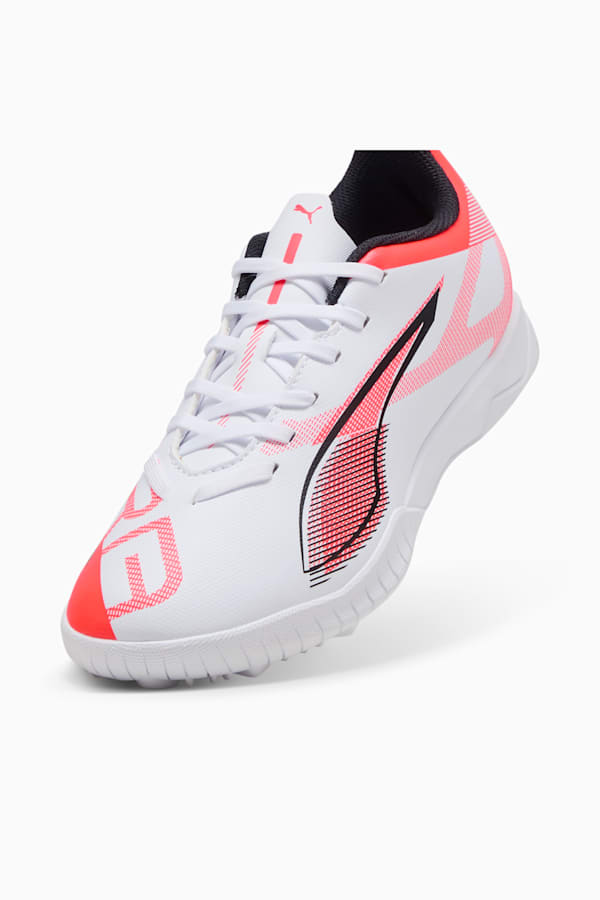 ULTRA 5 PLAY TT Football Boots Youth, PUMA White-PUMA Black-Glowing Red, extralarge-GBR