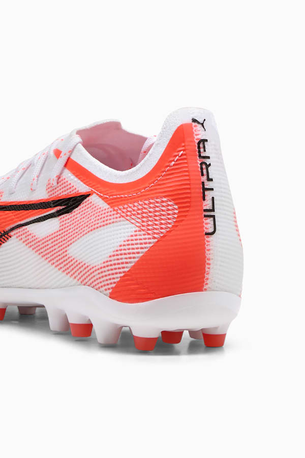 ULTRA 5 PRO MG Football Boots Unisex, PUMA White-PUMA Black-Glowing Red, extralarge-GBR