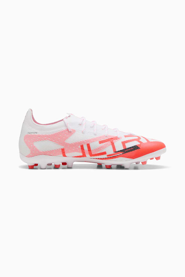 ULTRA 5 PRO MG Football Boots Unisex, PUMA White-PUMA Black-Glowing Red, extralarge-GBR